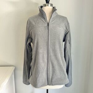Columbia Women’s Fast Trek II Fleece Zip Up Jacket Gray, XL